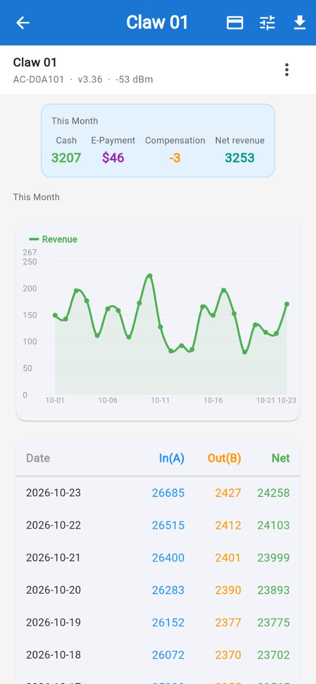 Cloud app screen