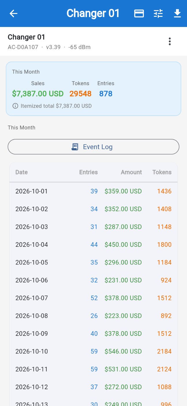 Cloud app screen