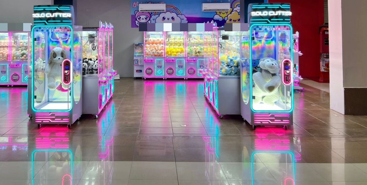 Inside a claw-machine store