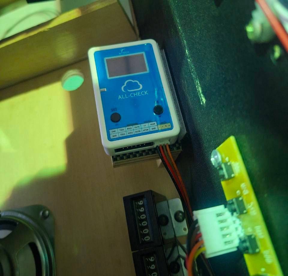 ALL-CHECK Counter installed inside a pinball machine